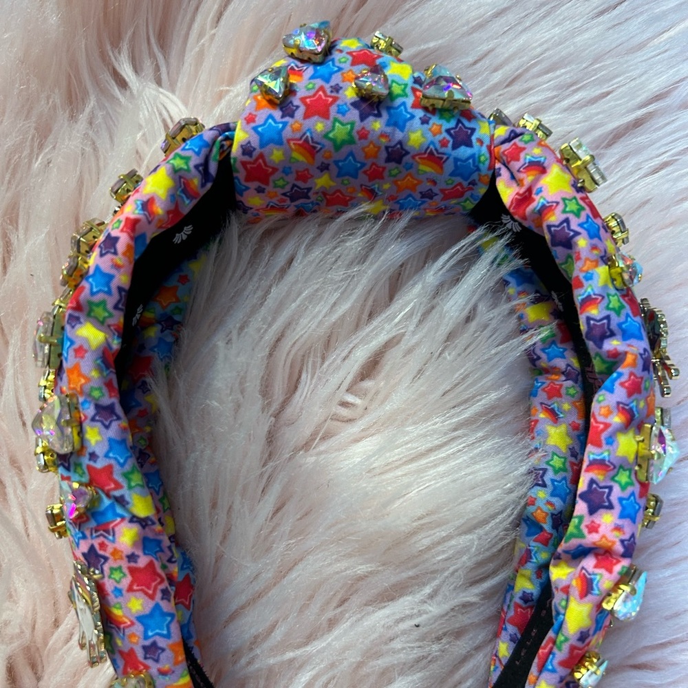 Limited Edition Lele Sadoughi x Lisa Frank iridescent crystal unicorn headband - Picture 10 of 10